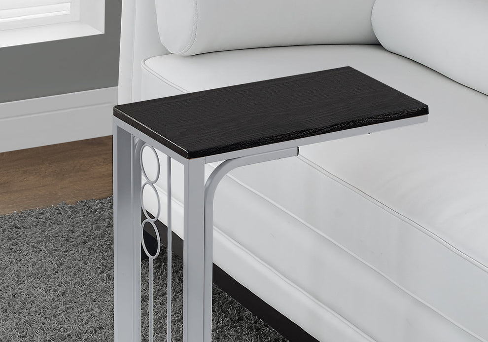 BlackSilver MDF and Metal Accent Table By Homeroots | Accent Tables | Modishstore - 3