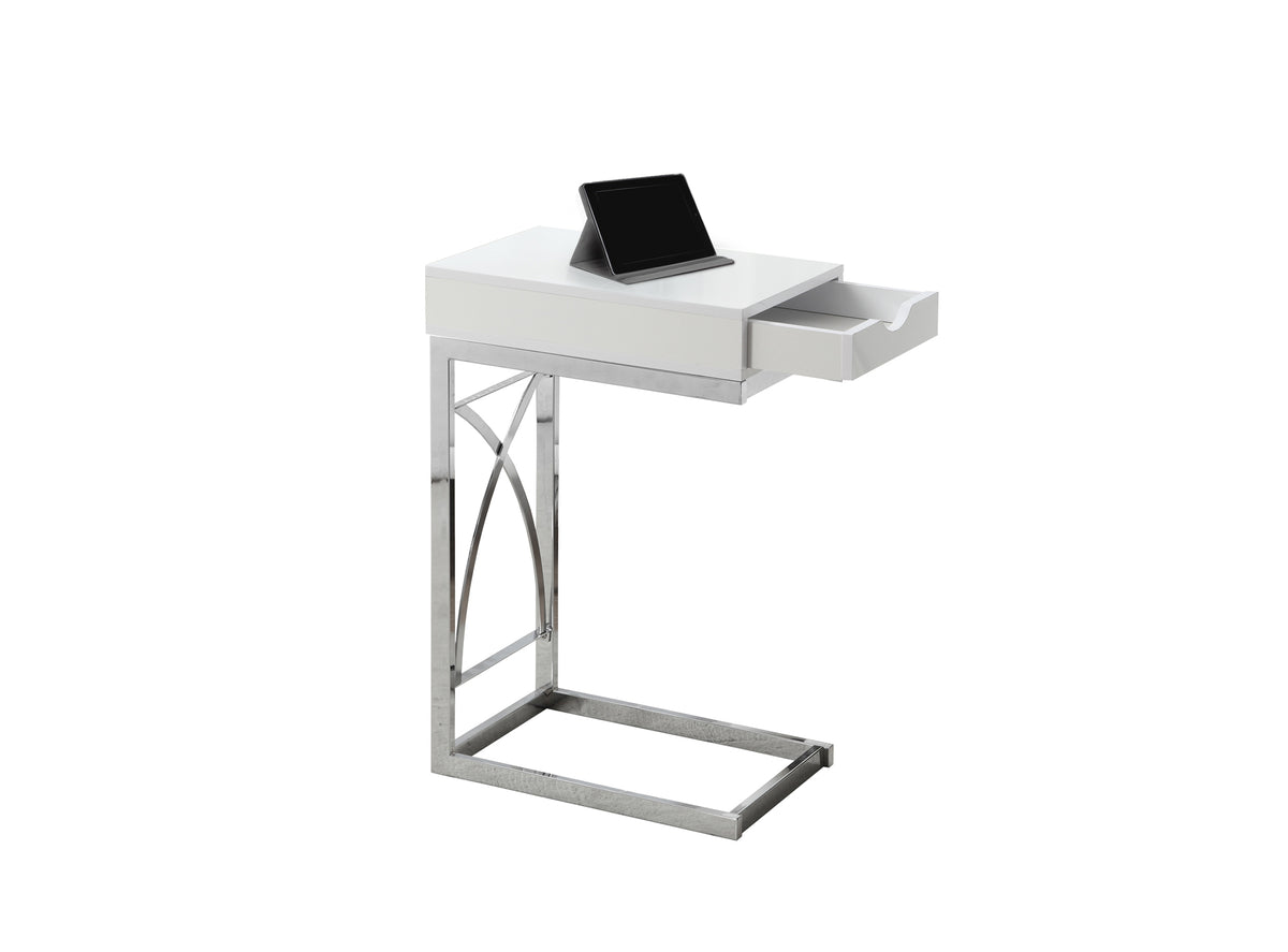 White Finish Drawer Accent Table By Homeroots | Accent Tables | Modishstore