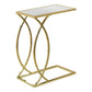 Gold Metal Glass Accent Table By Homeroots | Accent Tables | Modishstore