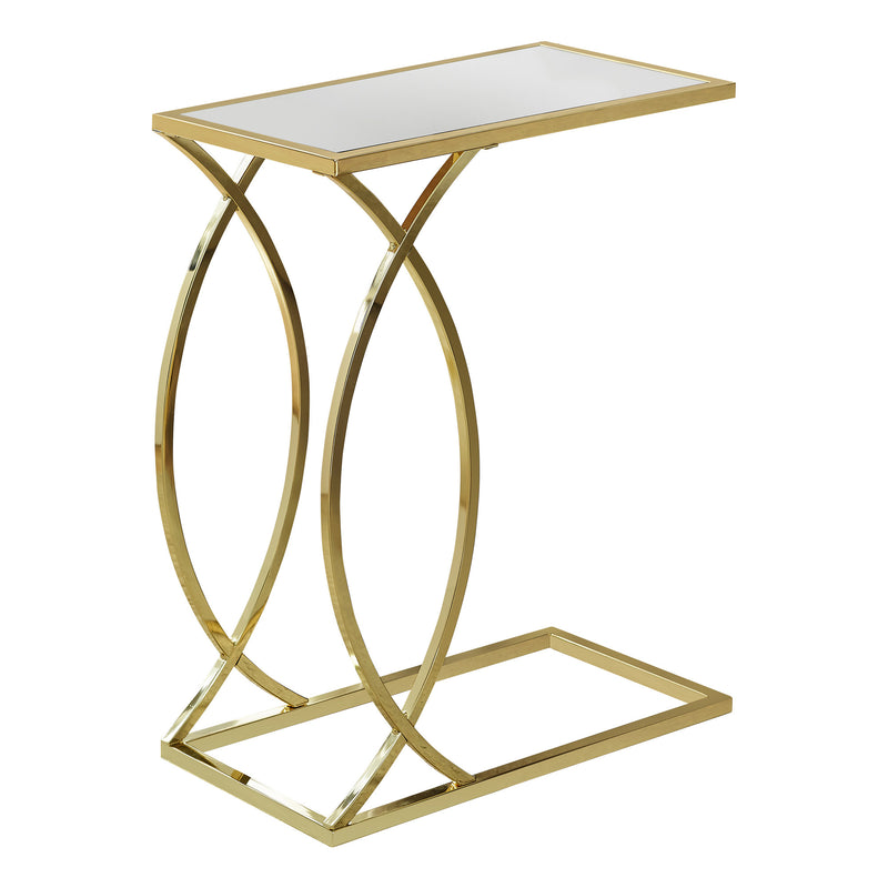 Gold Metal Glass Accent Table By Homeroots | Accent Tables | Modishstore