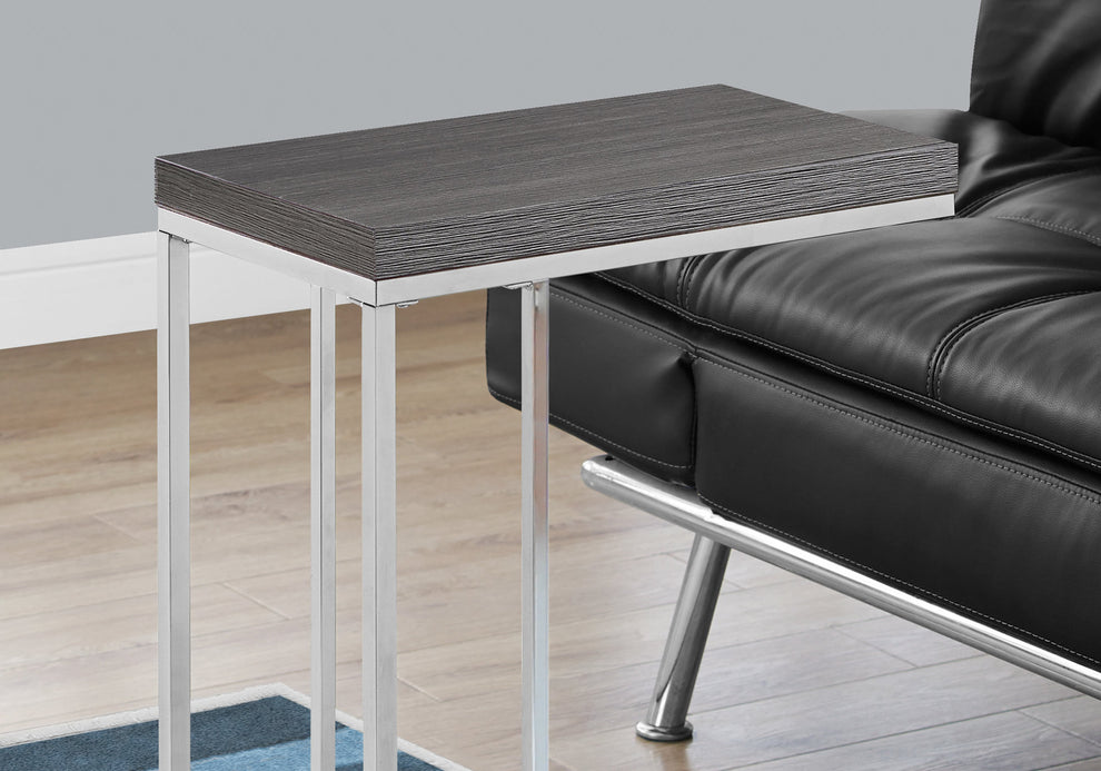 Grey Particle Board Metal Accent Table By Homeroots - 333105 | Accent Tables | Modishstore - 2