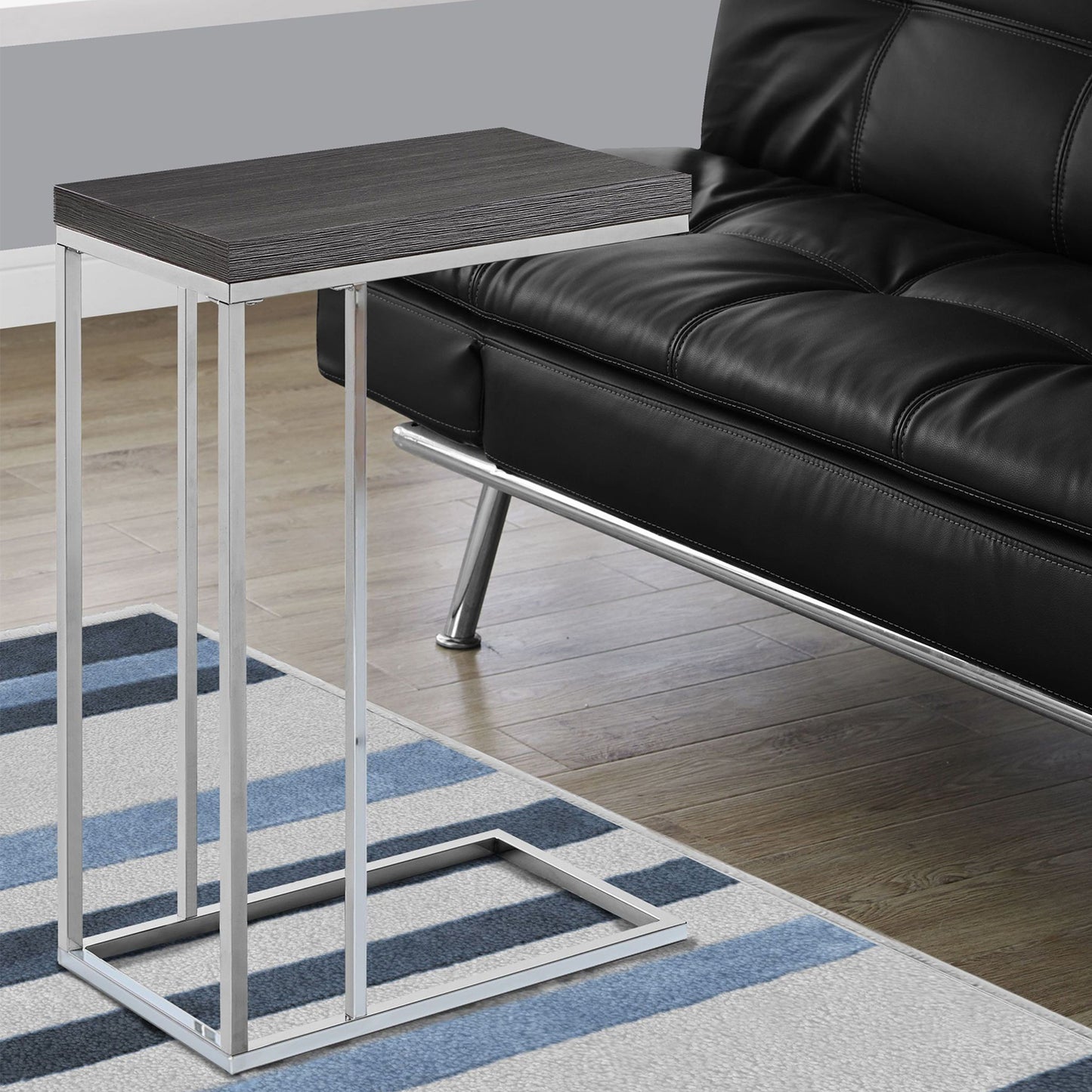 Grey Particle Board Metal Accent Table By Homeroots - 333105 | Accent Tables | Modishstore - 5