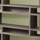 Dark Taupe Particle Board Hollow Core Bookcase By Homeroots | Bookcases | Modishstore - 2