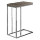Dark Taupe Particle Board Metal Accent Table By Homeroots - 333125 | Accent Tables | Modishstore