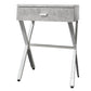 Grey Finish and Chrome Metal Accent Table By Homeroots - 333132 | Accent Tables | Modishstore - 5