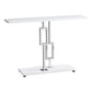 32" Particle Board and Chrome Metal Accent Table By Homeroots | Console Tables | Modishstore - 2