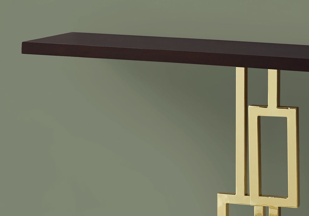 CappuccinoGold Metal Accent Table By Homeroots - 333137 | Accent Tables | Modishstore - 2