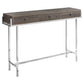48" Taupe And Silver Console Table By Homeroots | Console Tables | Modishstore