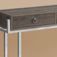 48" Taupe And Silver Console Table By Homeroots | Console Tables | Modishstore - 2