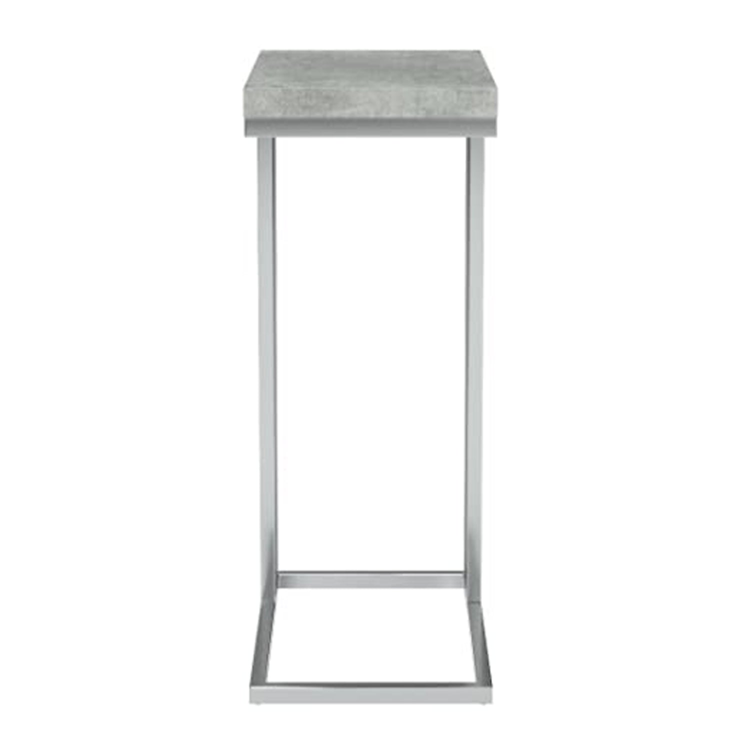 Grey Particle Board Metal Accent Table By Homeroots - 333169 | Accent Tables | Modishstore - 5