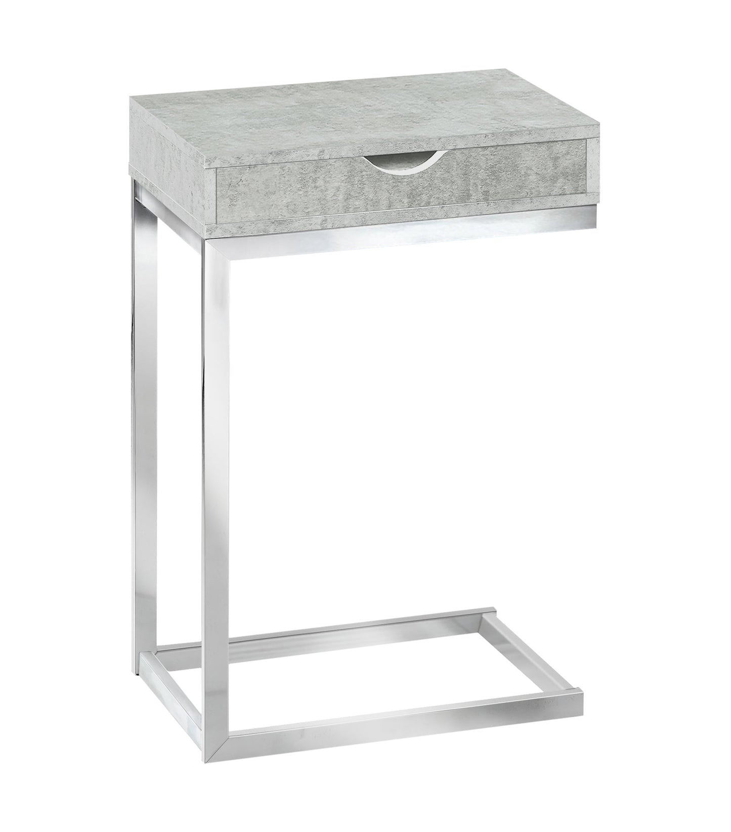 Grey Finish and Laminated Metal Accent Table By Homeroots | Accent Tables | Modishstore