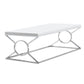 White Metal Coffee Table By Homeroots | Coffee Tables | Modishstore