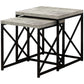 41" Black And Gray Nested Tables By Homeroots | End Tables | Modishstore