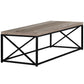 22" X 44" X 17" Taupe Black Particle Board Metal Coffee Table By Homeroots | Coffee Tables | Modishstore