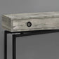43" Gray And Black Cross Leg Console Table By Homeroots | Console Tables | Modishstore - 3