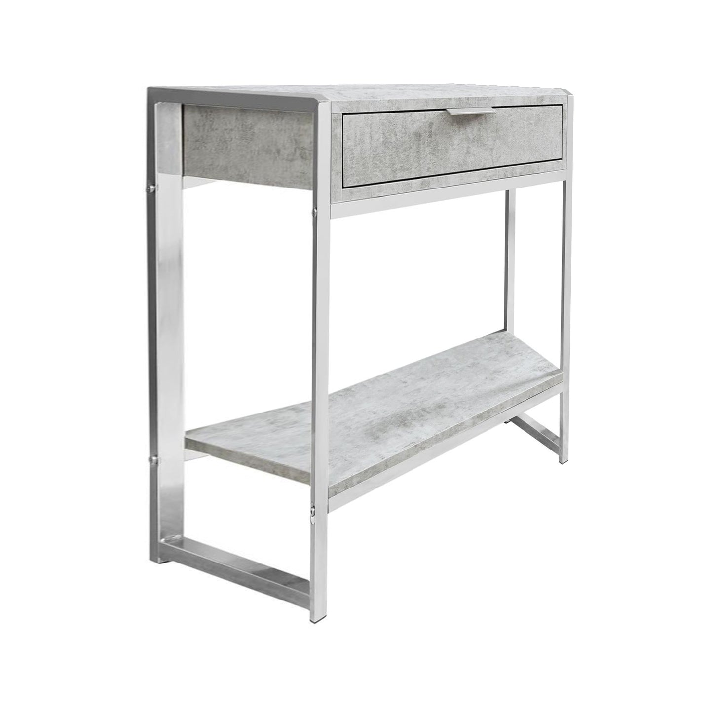 Grey Finish and Metal Accent Table By Homeroots - 333227 | Accent Tables | Modishstore - 5