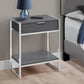 Grey Finish and Metal Accent Table By Homeroots - 333230 | Accent Tables | Modishstore - 2