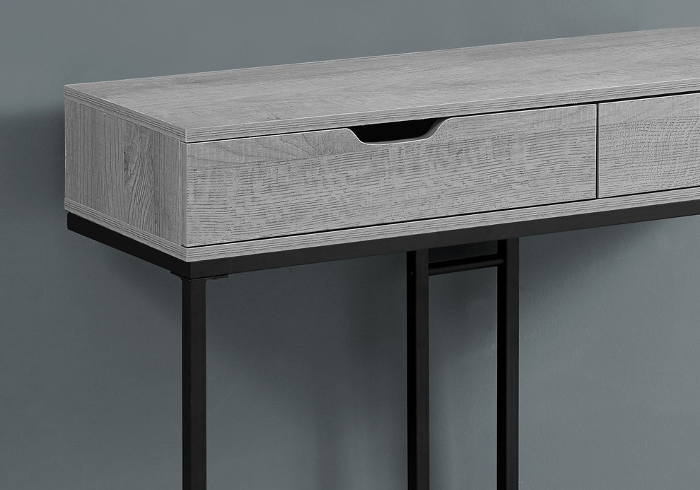 42" Gray And Black Frame Console Table By Homeroots | Console Tables | Modishstore - 3