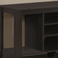 17" Dark Brown Particleboard Open Shelving TV Stand By Homeroots
