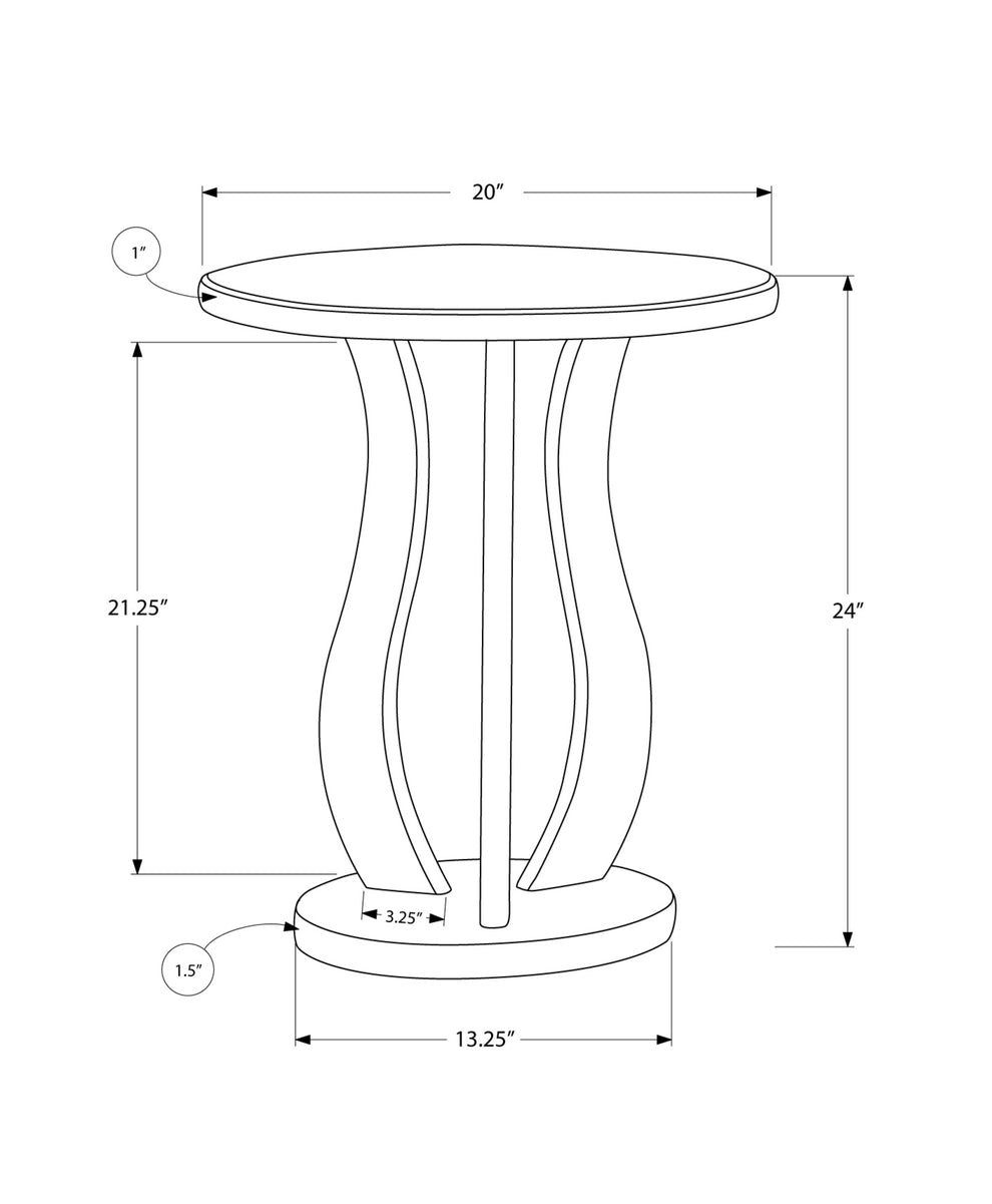 Silver End Table with a Mirror Top By Homeroots | End Tables | Modishstore - 3