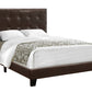 Full Size Dark Brown Leather Look Bed By Homeroots | Beds | Modishstore