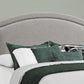 Grey Foam Solid Wood Linen Queen Size Bed By Homeroots - 333300 | Beds | Modishstore - 2