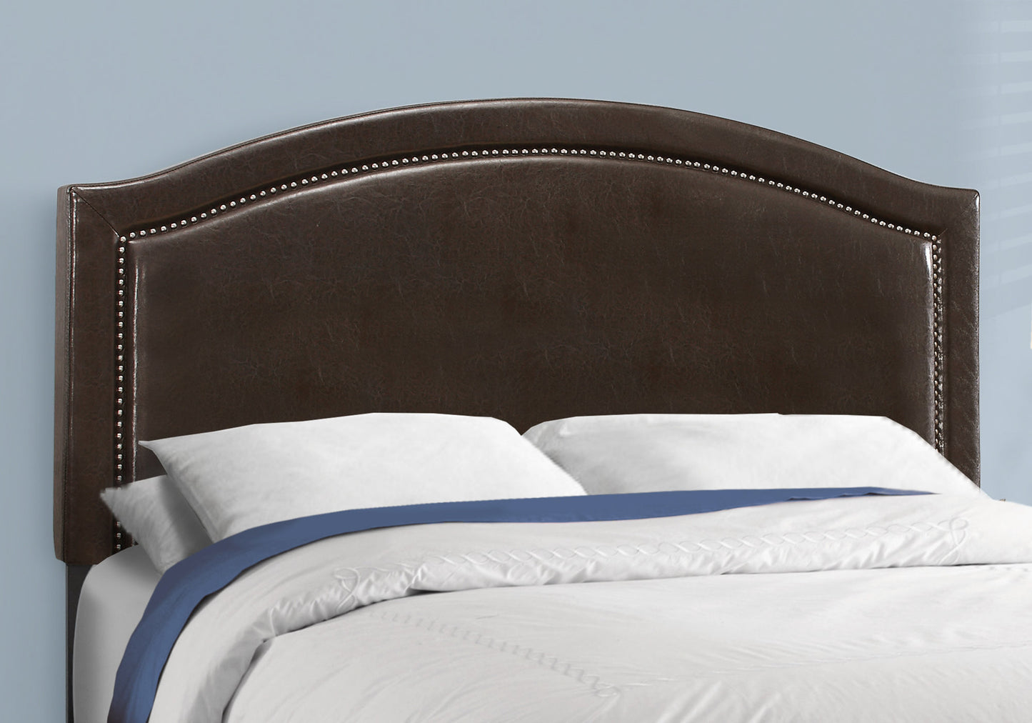 Grey Foam Solid Wood Linen Queen Size Bed By Homeroots - 333300 | Beds | Modishstore - 6