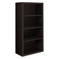 Cappuccino Particle Board Adjustable Shelves Bookshelf By Homeroots | Bookcases | Modishstore - 2