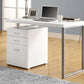 Cappuccino Silver Particle Board Hollow Core Metal Computer Desk By Homeroots - 333342 | Desks | Modishstore - 6