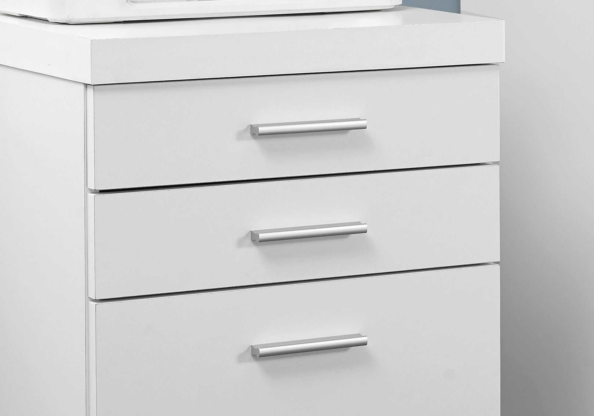 White Black Particle Board Drawers Filing Cabinet By Homeroots | Drawers | Modishstore - 2