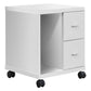 White Particle Board Hollow Core Drawers Office Cabinet By Homeroots | Drawers | Modishstore