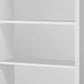 47.5" White Particle Board and MDF Bookshelf with Adjustable Shelves By Homeroots | Bookcases | Modishstore - 3