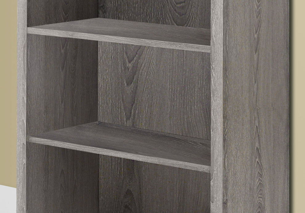 47.5" White Particle Board and MDF Bookshelf with Adjustable Shelves By Homeroots | Bookcases | Modishstore - 8