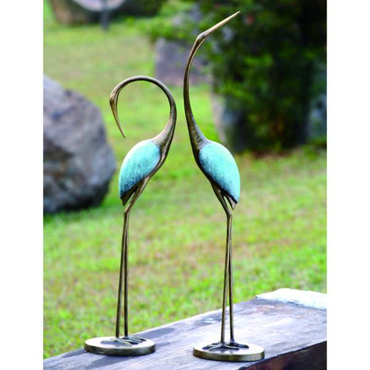 Stylized Garden Crane Pair By SPI Home | Outdoor Decor | Modishstore