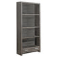 Dark Taupe Particle Board Hollow Core Bookcase With A Storage Drawer By Homeroots | Bookcases | Modishstore