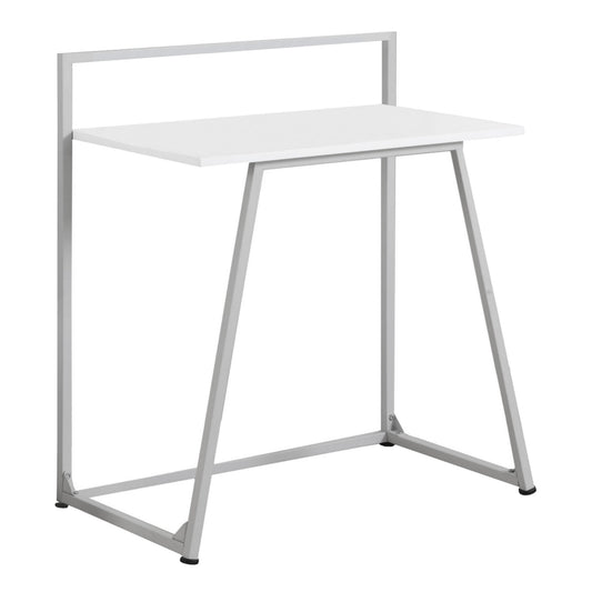 White Mdf Metal Computer Desk By Homeroots | Desks | Modishstore