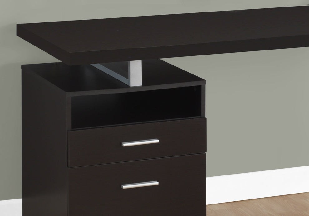 30" Particle Board and Grey Metal Computer Desk By Homeroots | Desks | Modishstore - 3