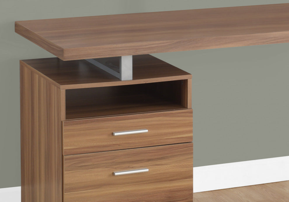 30" Particle Board and Grey Metal Computer Desk By Homeroots | Desks | Modishstore - 16