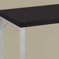 Cappuccino Silver Particle Board Hollow Core Metal Computer Desk By Homeroots - 333389 | Desks | Modishstore - 2
