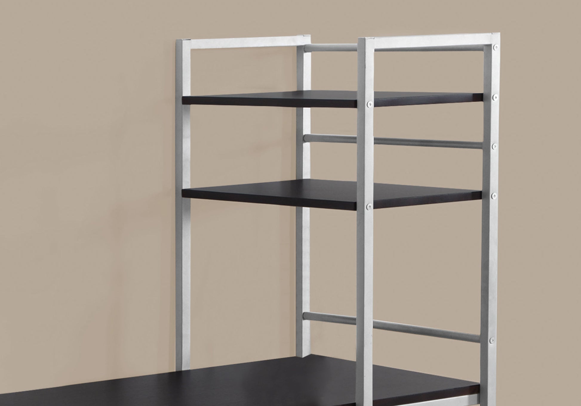 55" MDF and White Metal Computer Desk By Homeroots | Desks | Modishstore - 7