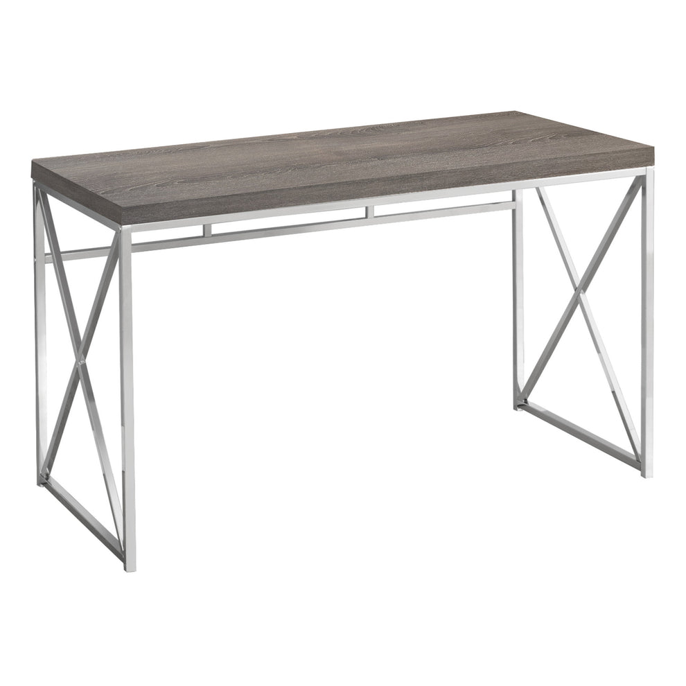 Modern Gold and Walnut Finish Computer Desk By Homeroots | Desks | Modishstore - 6