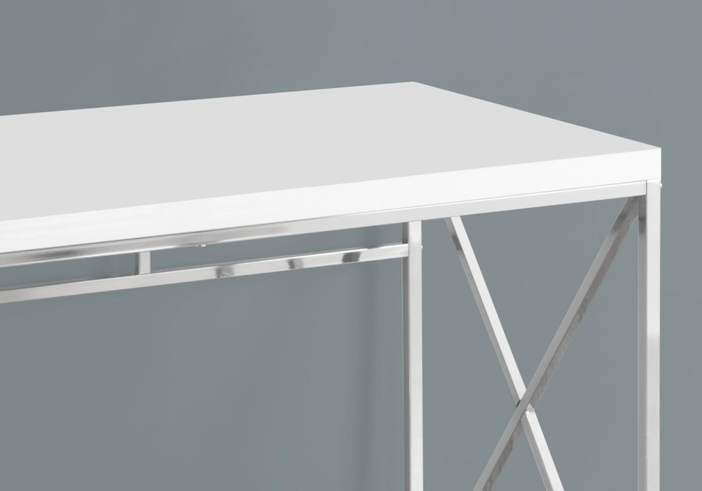 Modern Gold and Walnut Finish Computer Desk By Homeroots | Desks | Modishstore - 12