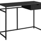 Black Mdf Metal Computer Desk By Homeroots | Desks | Modishstore
