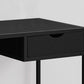 Black Mdf Metal Computer Desk By Homeroots | Desks | Modishstore - 2