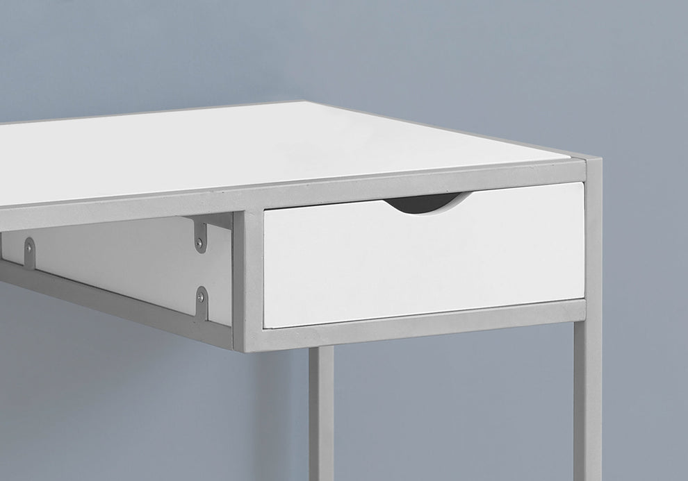 Black Mdf Metal Computer Desk By Homeroots | Desks | Modishstore - 10