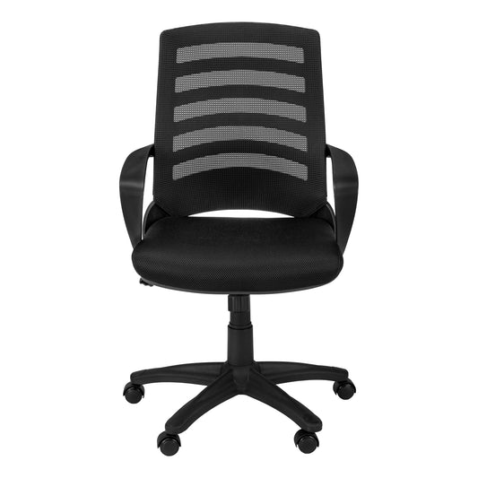 Black Foam Metal Nylon Multi Position Office Chair By Homeroots - 333420 | Office Chairs | Modishstore