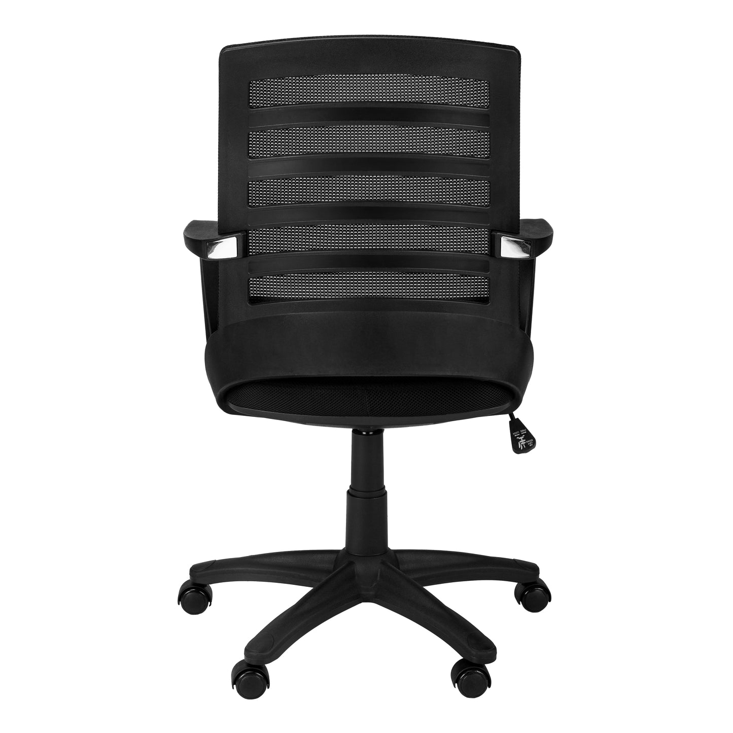 Black Foam Metal Nylon Multi Position Office Chair By Homeroots - 333420 | Office Chairs | Modishstore - 3