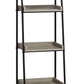 Dark Taupe Black Mdf Metal Bookshelf By Homeroots | Bookcases | Modishstore - 2