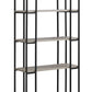 Dark Taupe Black Mdf Metal Bookcase By Homeroots | Bookcases | Modishstore - 2