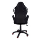 46" Black and Red Fabric Multi Position Office Chair By Homeroots | Office Chairs | Modishstore - 3